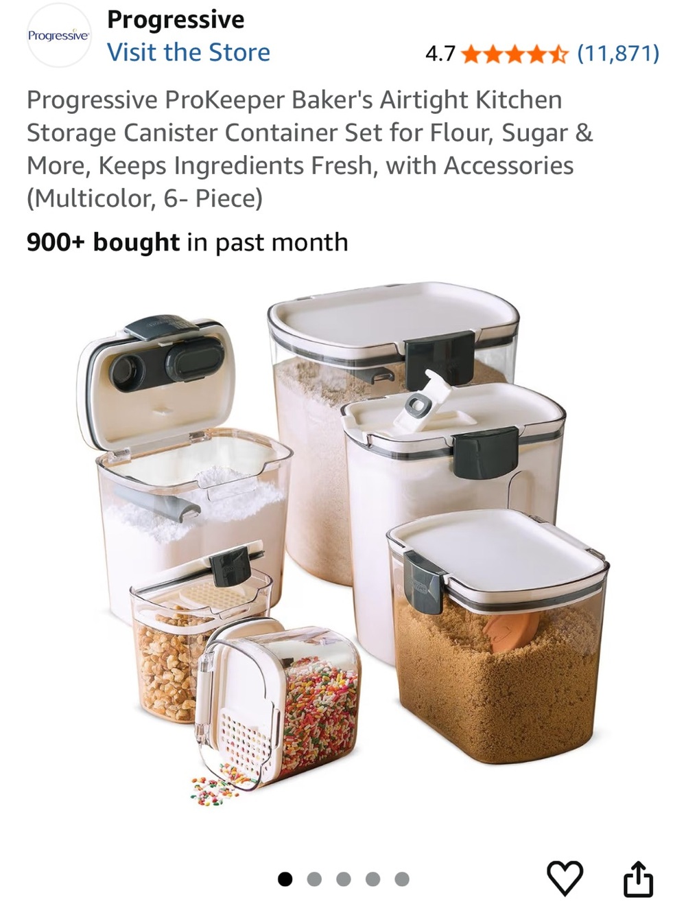Airtight Clear Food Storage Containers with White Lids - Set of 8 - Picture 7 of 7